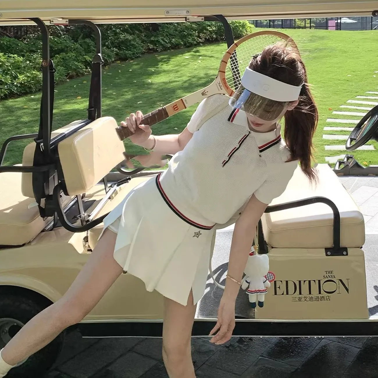 Conjunto de Roupas de Golfe Fe - Golf Equipment For Women avaliação e preço